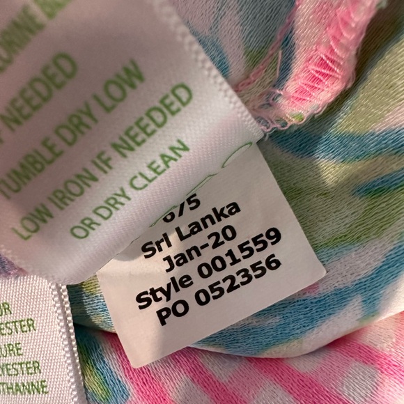 Lilly Pulitzer Pearl Romper in Don’t Stop Beleafing - Picture 4 of 9